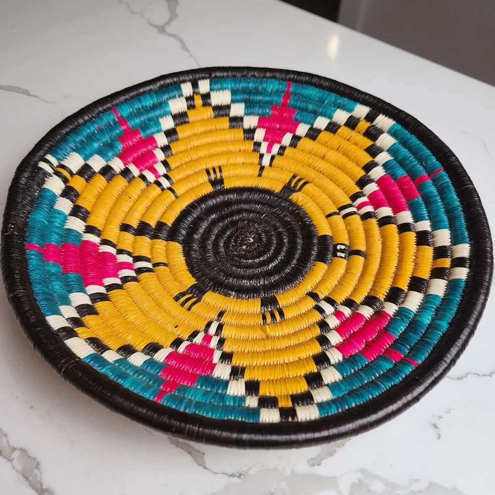 Hand-Woven Basket Plate, often referred to as a 
